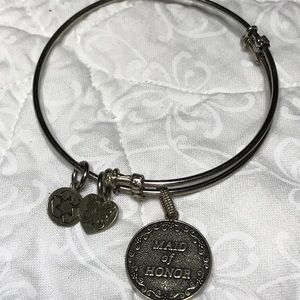Angelica bracelet for Maid of Honor silver tone